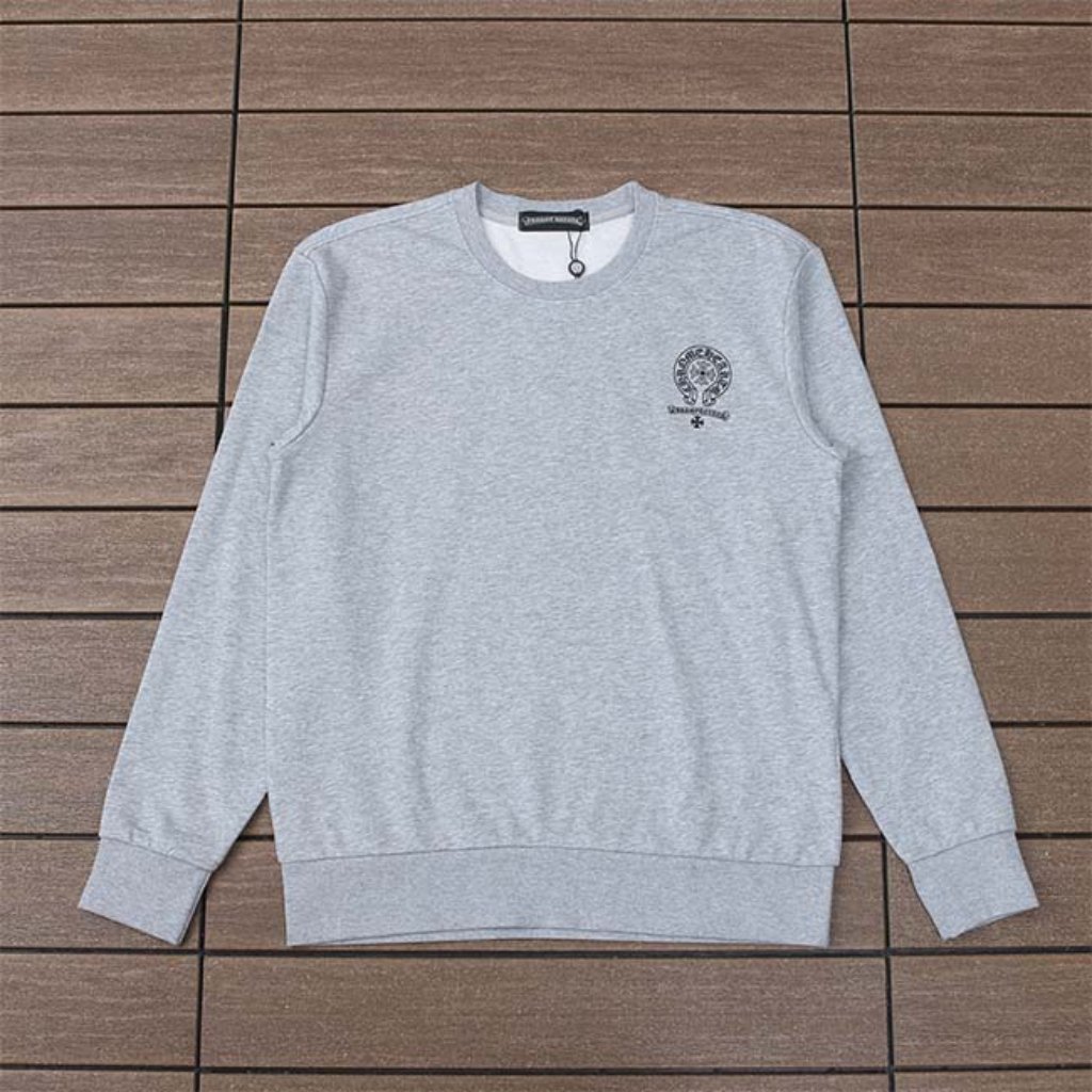 Chrome Hearts Classic Cross Logo Gray Long Sleeve Top